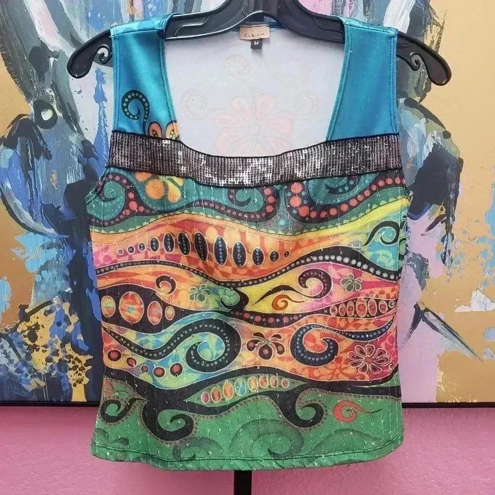 Cubism Tank and Jacket Set - Picture 10 of 10